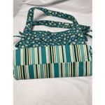 Handmade Green Teal Fabric Purse Photo 4