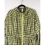 Anthropologie Daily Practice Women Jacket Green Day Hike Hooded Plaid Outdoor XL Photo 6