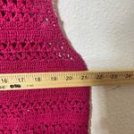 Victoria Jones Vintage  Womens Red Crochet Knit Cotton Ramie Sweater Vest Size 2X Photo 3