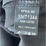 POL  Black Lace Trim Peasant Tunic Top Medium Off Shoulder Boho Whimsigoth Witch Photo 7