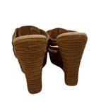 UGG  Brown Leather Melinda Wedge Sandals Size 10 Photo 10