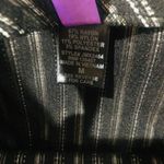 Mixxed26 Women's Pinstripe Pencil Straight Stretch Skirt Black White Medium NWT Photo 5