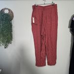 Anthropologie NEW ETT:TWA Rose Jacquard Aubade Tie Waist Pants Tapered Cropped 8 Photo 4
