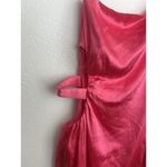 Cult Gaia  Sangria Air Satin Malia One Shoulder Bell Sleeve Mini Dress Small Photo 4