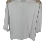 The Kooples Sport White Lace Inset Pique Polo Shirt Short Sleeve size 1/Small Photo 5