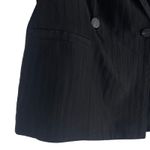 Everlane  The Drapey City Striped Blazer Double Breasted Black Size 6 Photo 8