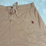 XCVI Wearables Womens Drawstring A-Line Skirt Size Medium Cotton Pockets Peach Photo 6