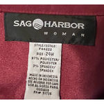 Sag Harbor Women's Burnt Orange/Brownish Suede Like Shacket Stretchy Size 24W‎ Brown Photo 2