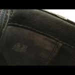 Sam Edelman  silver & black patent peep toe chunky heel shoes Sz 8.5 zipper rear Photo 6