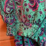 Aerie  Paisley Jogger style Pants in Green and Pink size M Photo 1