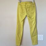 CAbi Womens Skinny Jeans Size 4 Citron Yellow Denim Stretch #5084 Photo 2
