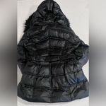 Laundry by Shelli Segal Black cinched winter jacket coat with hood by Laundry by Shelli Segal medium Photo 3