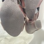 Clarks Women’s Artisan Collection Leather Sandal Heels Size 8 Brown Excellent Photo 7