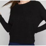 Athleta Habitat Sweater Medium Ribbed Knit Wool Cashmere Blend Pullover Black Photo 1