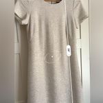 Scarlett  brand white shimmer short sleeve dress size 4 white gold bridal bride Photo 4