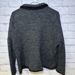 Talbots  Cardigan Blazer Merino Wool Sweater Button Front Cozy Size 3X Black Photo 8