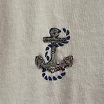 Talbots #5 • SEQUINS SAILBOAT & ANCHOR • NAUTICAL TEE • NWT Photo 3