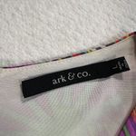 Ark & Co. /4 Sleeve Sheath Mini Dress Women's Large Knotted Fireworks Colorful Photo 3