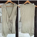 Anthropologie  Sage Green Keyhole Top Photo 2