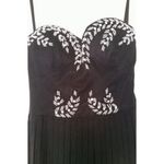Chi Chi London Black Beaded Pleated Shirred Back Strapless Maxi Dress by Chi Chi from Modcloth Photo 4