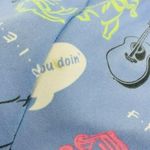 Friends TV Relaxed Fit Pajama Shorts Lounge Womens Medium Blue Photo 4