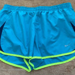 Nike Tempo Women’s Sz L Teal/Navy Athletic Shorts Photo 0