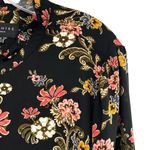 Premise  Black Floral Blouse Long Sleeve Ruffle Flowy Tunic Top Size 1X Photo 5