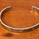 Retro Elegance Design Gold Etching Designs Effortlessly Chic Sleek Cuff Bracelet Silver Photo 4