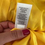 Julia Jordan Floral Faux Wrap V-neck Ruffled Yellow Mini Dress Sz 6 Photo 6