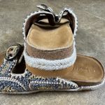 House of Harlow 1960 Women’s 7.5 Beaded Slide Buckle Sandals Rope Espadrille Brown Photo 8