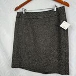 Halogen  Petite Tweed‎ Wool Blend Pencil Skirt Exposed Back Zipper Size 10 NWT Photo 2