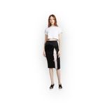 Alexander Wang new T ᯾ Heavy Draped Satin Skirt ᯾ Black Red Candy Stripe Lining Photo 2
