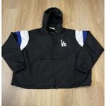 Women's Los Angeles Dodgers Black Plus Size Anorak Quarter Photo 2