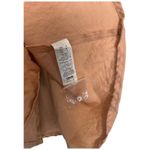 ASOS Dress Womens 4 Linen Fit Flare Mini Square Neck Ruffle Sleeve Cotton Peach Photo 6