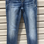 Miss Me Women's Mid-Rise Straight Medium Wash Distressed Jeans Size 25 Photo 0
