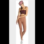 NIKIBIKI NEW Cognac Leggings with Gold Glitter Weaving Photo 4