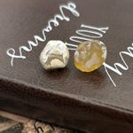 Handmade Tumbled Agate Stud Earrings Natural Stone Cottagecore Photo 1