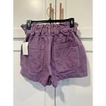 Etica Milena Paper Bag Short Casual Lavender Small NWT Purple Photo 4