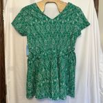 Draper James  RSVP Womens Size XXL Dress Green White Embroidered Short Sleeve NWT Photo 3