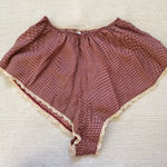 Victoria's Secret Vintage Y2K Victoria’s Secret Silk Gingham Sleep Pajama Shorts XS Photo 0