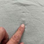 Athleta  Sundown Shirred Tee Pale Green Pullover Short Sleeve Sweatshirt XL Photo 3