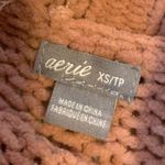 Aerie  oversized knit orange sweater Photo 2