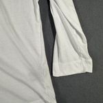 Lauren Ralph Lauren Shirt Womens Large White Button Henley 3/4 Sleeve Crochet Photo 7