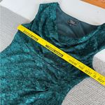 Dress Barn Collection Dark Green Lace Cowl Neck Sleeveless Midi Formal Dress 12 Photo 9
