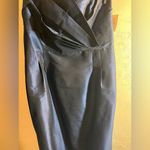 Lulu Kate Blue Raw Silk Strapless dress prom black tie cocktail Size 16 Photo 4