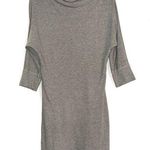 James Perse  Cowl Neck Dolman 3/4 Sleeve Gray Dress Photo 0