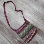 The Sak  Woven Knit Crossbody Bag Purse Hobo Colorful Crochet Photo 0