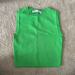 ZARA  cropped green tank Photo 1