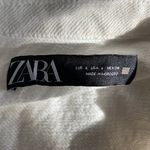 ZARA Cute White Button Up Long Sleeve Shirt Photo 4