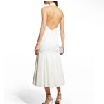 Milly NWT Cady Penelope High Neck Halter Midi Dress in Ecru Sz 4 $395 Photo 7